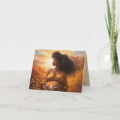 Carte De Remerciements Grossesse mère afro-centrée (Dos)