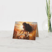 Carte De Remerciements Grossesse mère afro-centrée (Devant)