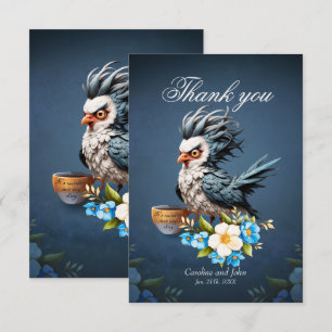 Carte De Remerciements Grumpy Bird lundi.