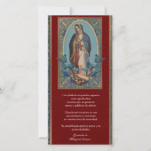 Carte De Remerciements Guadalupe : Condoléances funèbres en espagnol (Devant)