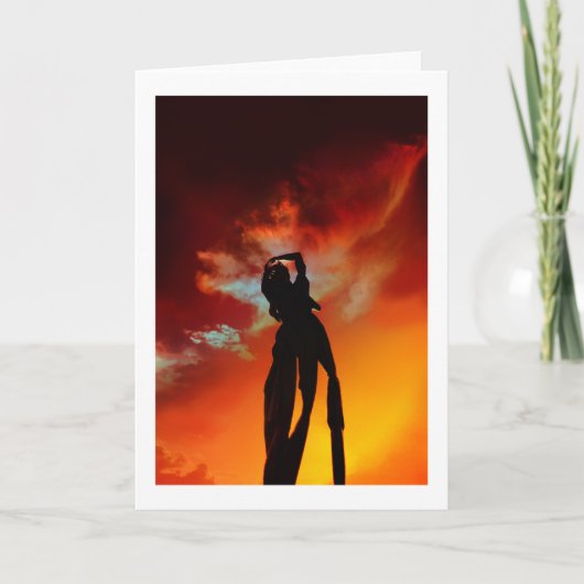 Carte De Remerciements GUAM Two Lovers Point Sunset (Devant)