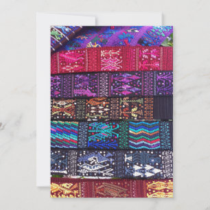 Carte De Remerciements Guatemalan textile designs