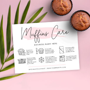Carte De Remerciements Guide de boulangerie Guide des soins pour muffins