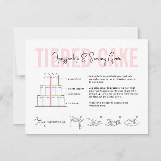 Carte De Remerciements Guide de désassemblage et de service de gâteau Bou (Devant)