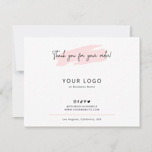 Carte De Remerciements Guide de soins Macarons Instructions pour la boula (Dos)