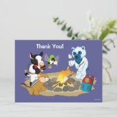 Carte De Remerciements Guimauves de feu de camp de Webkinz | (Debout devant)