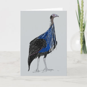 Carte De Remerciements Guineafowl Vulturine