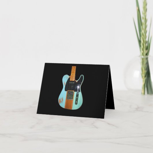 Carte De Remerciements Guitar Gift| Guitare électrique Cool (Devant)