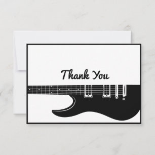 Carte De Remerciements Guitare