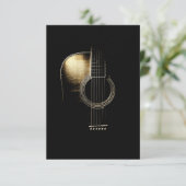 Carte De Remerciements Guitare acoustique Lite (Debout devant)