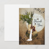 Carte De Remerciements Guitare Imaginaire (Devant / Derrière)