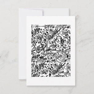 Carte De Remerciements Guitare Lover   Cadeau Motif de guitare