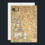 Carte De Remerciements Gustav Klimt - Attente, Stoclet Frieze<br><div class="desc">L'Arbre de Vie, Frise Stoclet, Attente - Gustav Klimt, Carton, 1909</div>