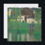 Carte De Remerciements Gustav Klimt - Château aquatique<br><div class="desc">Château aquatique - Gustav Klimt,  Huile sur toile,  1908</div>