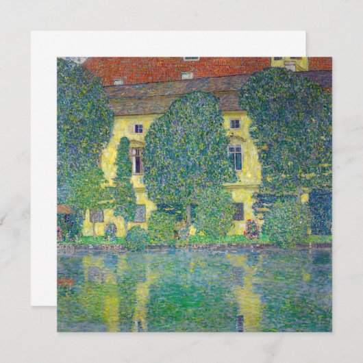 Carte De Remerciements Gustav Klimt - Château Kammer am Attersee III (Devant / Derrière)
