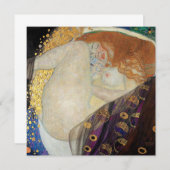 Carte De Remerciements Gustav Klimt - Danae (Devant / Derrière)