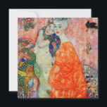 Carte De Remerciements Gustav Klimt - Femmes amis<br><div class="desc">Femmes amis - Gustav Klimt, Huile sur toile, 1916-17 (détruit en 1945)</div>