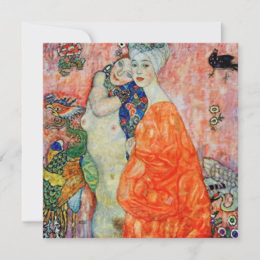 Carte De Remerciements Gustav Klimt - Femmes amis (Devant)