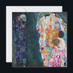 Carte De Remerciements Gustav Klimt - Mort et vie<br><div class="desc">Décès et vie - Gustav Klimt,  Huile sur toile,  1910-1915</div>
