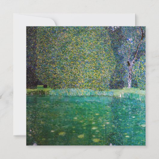 Carte De Remerciements Gustav Klimt - Parc Schloss Kammer am Attersee (Devant)