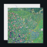 Carte De Remerciements Gustav Klimt - Paysage du jardin italien<br><div class="desc">Jardin italien / Paysage horticole italien - Gustav Klimt,  Huile sur toile,  1913</div>