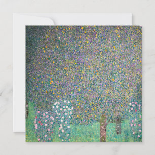 Carte De Remerciements Gustav Klimt - Roseraies sous les Arbres