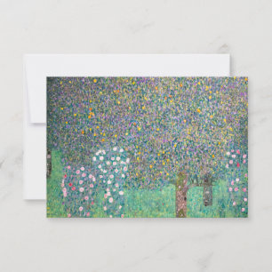 Carte De Remerciements Gustav Klimt - Roseraies sous les Arbres