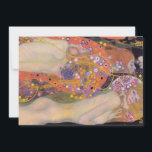 Carte De Remerciements Gustav Klimt - Serpents d'eau II<br><div class="desc">Serpents d'eau II / Wasserschlangen II - Gustav Klimt,  Huile sur toile,  1904-1907</div>