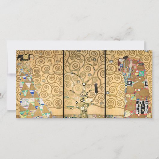Carte De Remerciements Gustav Klimt - Stoclet Frieze Arbre de vie (Devant)
