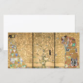 Carte De Remerciements Gustav Klimt - Stoclet Frieze Arbre de vie (Devant / Derrière)