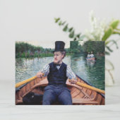 Carte De Remerciements Gustave Caillebotte - Bateau (Debout devant)