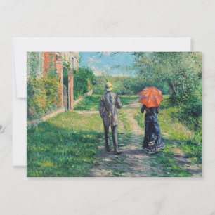 Carte De Remerciements Gustave Caillebotte - Le Chemin montant