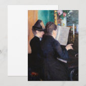 Carte De Remerciements Gustave Caillebotte - Leçon de piano (Devant / Derrière)