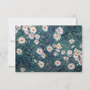 Carte De Remerciements Gustave Caillebotte - Parterre de marguerites, dét