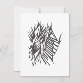 Carte De Remerciements Half & Half Black White Abstract Tribal Tattoo Art (Devant)