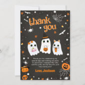 Carte De Remerciements Halloween Cute Ghost Anniversaire Spooktacular (Devant)
