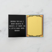 Carte De Remerciements Halloween Funny Retro (Intérieur)