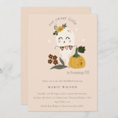 Carte De Remerciements Halloween Ghost Little Boo N'importe quel âge Anni (Devant / Derrière)