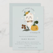 Carte De Remerciements Halloween Ghost Little Boo N'importe quel âge Anni (Devant / Derrière)