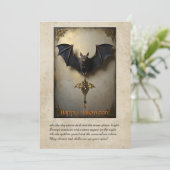 Carte De Remerciements Halloween Greeting Card (Debout devant)