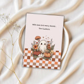 Carte De Remerciements Halloween Merci, Boo Baby shower