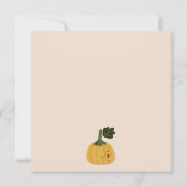 Carte De Remerciements Halloween mignon fantôme petit Baby shower Invitat (Dos)