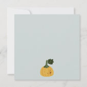 Carte De Remerciements Halloween mignon fantôme petit Baby shower Invitat (Dos)