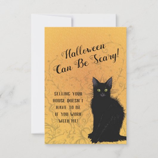 Carte De Remerciements Halloween peut être un véritable cauchemar immobil (Devant)