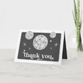 Carte De Remerciements Halloween Retro Disco Spiders & Disco Ball Mariage (Devant)