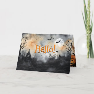 Carte De Remerciements Halloween Soyez en sécurité
