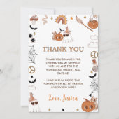 Carte De Remerciements Halloween Super Cute Ghost (Devant)