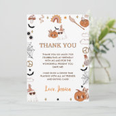 Carte De Remerciements Halloween Super Cute Ghost (Debout devant)