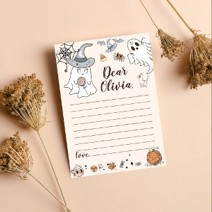 Carte De Remerciements Halloween Super mûre Fantôme Temps Capsule Note Me