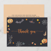 Carte De Remerciements Halloween Trick or Treat  (Devant / Derrière)
